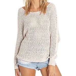 Billabong Open Knit Long Sleeve Sweater